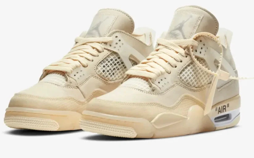 Nike Air Jordan 4 Retro X Off-White "SAIL" Sneaker