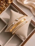 The Diana 3 piece bangle diamond set